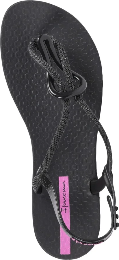 Ipanema Women's Trendy T-strap Flat Sandals - Black, Black, Lilac - Image 4
