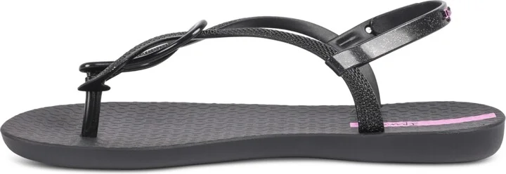 Ipanema Women's Trendy T-strap Flat Sandals - Black, Black, Lilac - Image 6