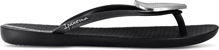 Ipanema Women's Wave Heart Sparkle Flip-flop Sandals - Black, Silver - Image 2