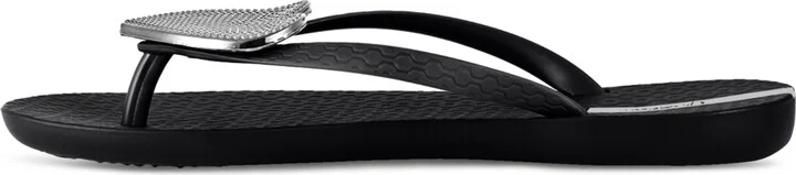 Ipanema Women's Wave Heart Sparkle Flip-flop Sandals - Black, Silver - Image 5