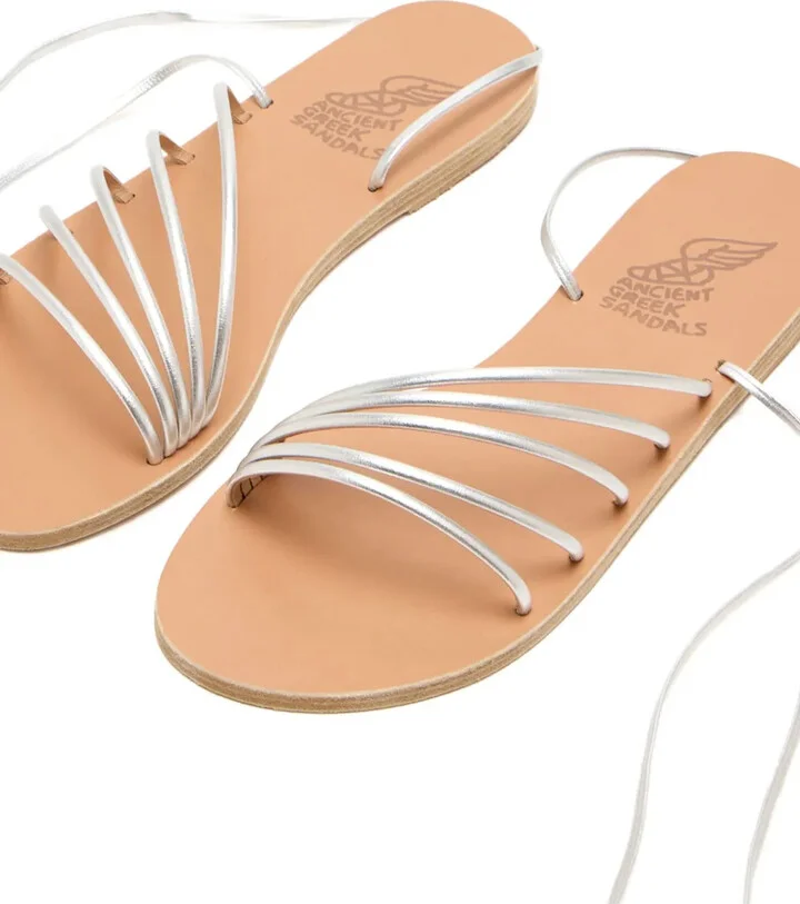 Ipoliti leather lace-up flat sandals - Image 4