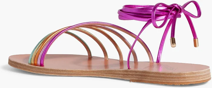 Ipoliti metallic leather sandals - Image 3