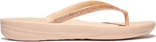 Iqushion DG5-A41 Flip Flop Sandals Women Rose Foam Ombre Sparkle Slipper