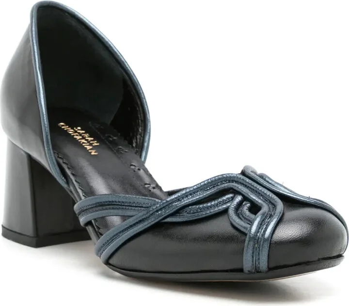 Irene 40mm contrast-stitching pumps - Image 2