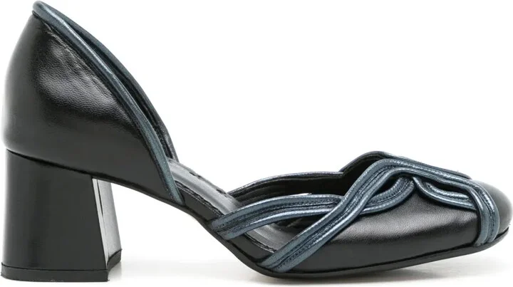 Irene 40mm contrast-stitching pumps
