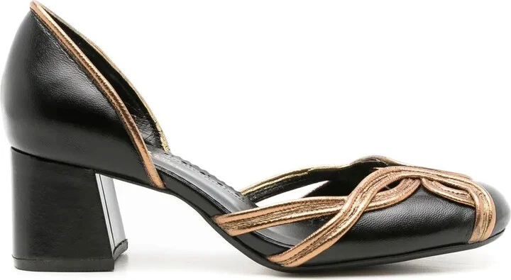 Irene 50mm contrast-trim pumps
