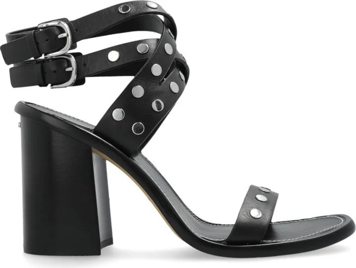 Irene Heeled Sandals, , - Black