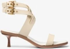 Irene Leather Kitten Heel Sandal - Image 7