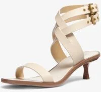 Irene Leather Kitten Heel Sandal - Image 9