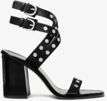 Irene Studded Leather Block Heel Sandal - Image 4