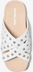 Irene Studded Leather Flat Sandal - Image 2