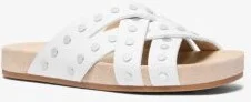Irene Studded Leather Flat Sandal - Image 3