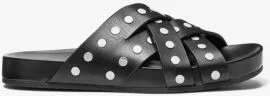 Irene Studded Leather Flat Sandal - Image 2