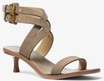 Irene Suede Kitten Heel Sandal - Image 2