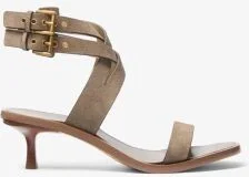 Irene Suede Kitten Heel Sandal - Image 3