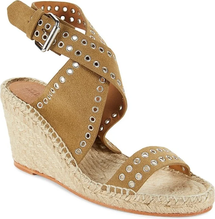 Iriane 76MM Suede Espadrille Wedge Sandals - Image 2