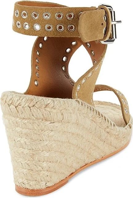 Iriane 76MM Suede Espadrille Wedge Sandals - Image 3