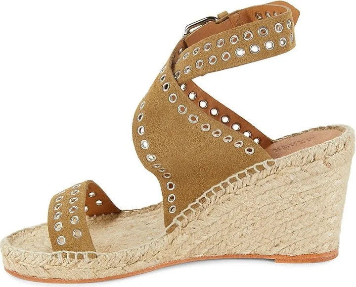 Iriane 76MM Suede Espadrille Wedge Sandals - Image 4