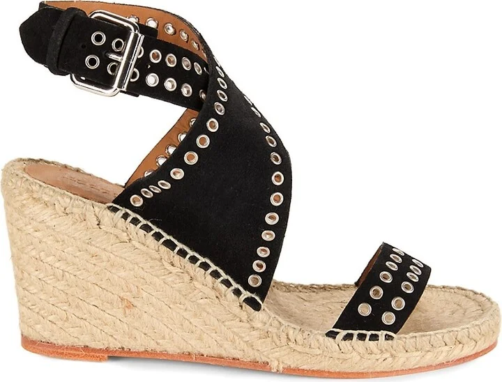 Iriane Suede Espadrille Wedge Sandals