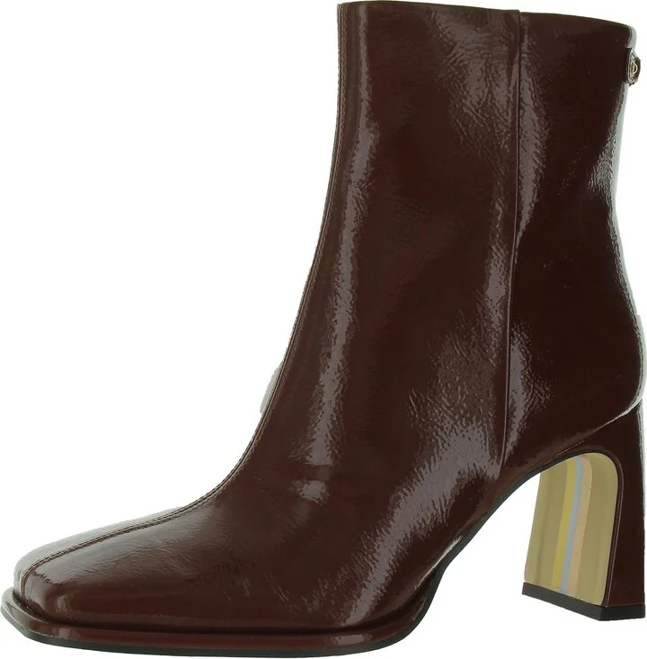 Irie 2 Womens Patent Square Toe Ankle Boots