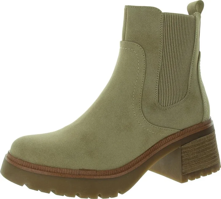Irie Womens Faux Leather Ankle Chelsea Boots