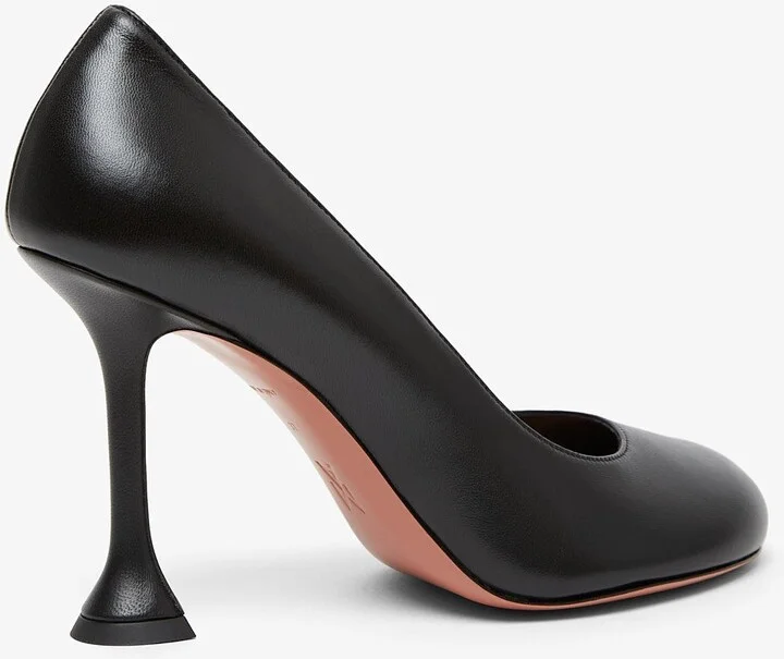 Iris 95 black leather pumps - Image 3