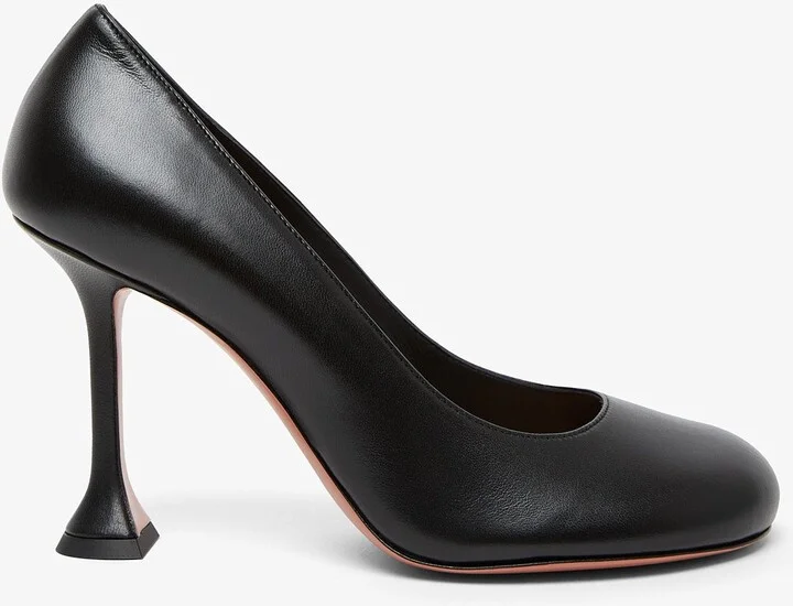 Iris 95 black leather pumps