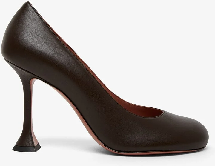 Iris 95 brown leather pumps