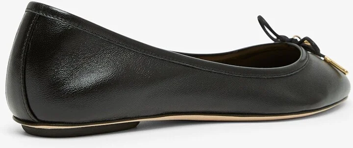 Iris black leather ballerinas - Image 3