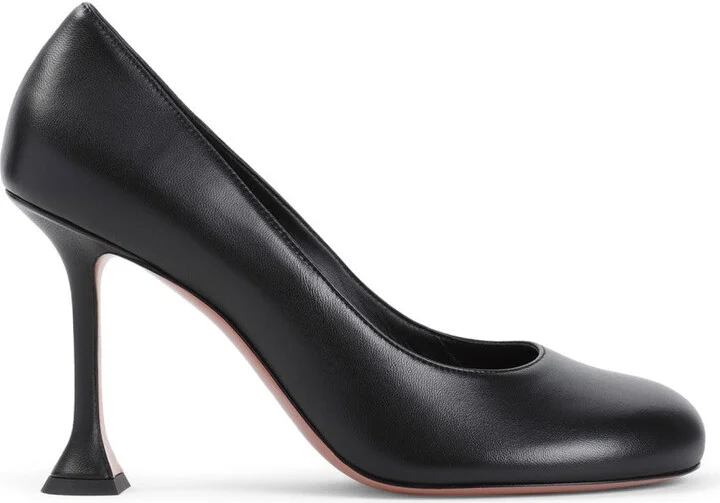 Iris Black Nappa Leather Pumps