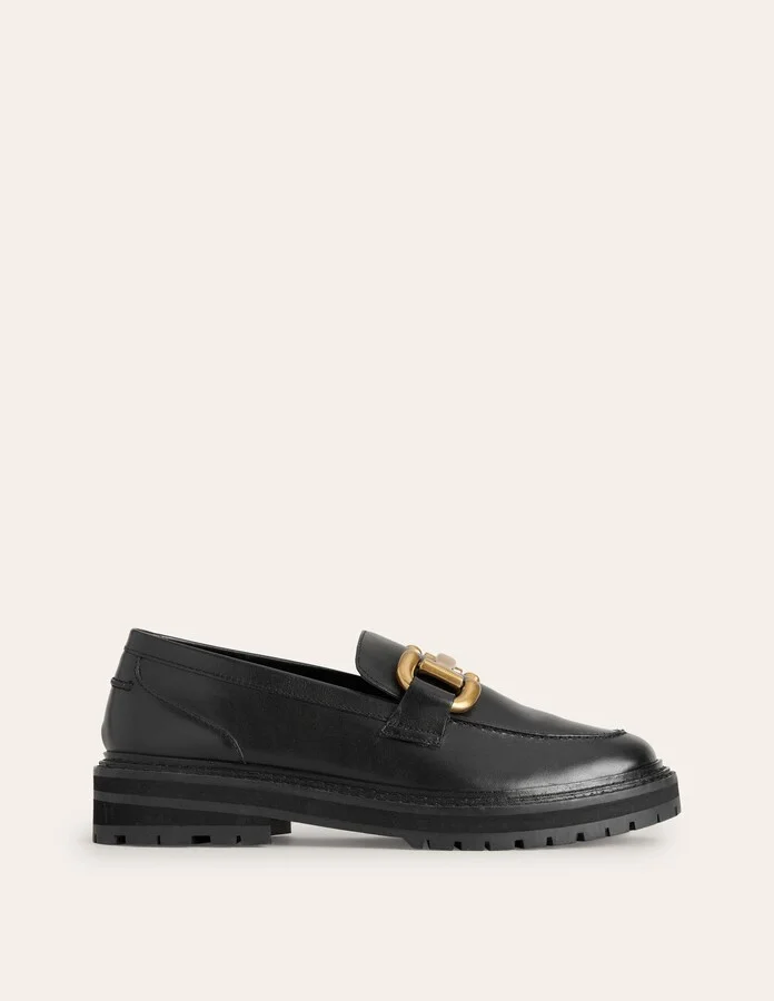 Iris Chunky Snaffle Loafers, Black - Image 2