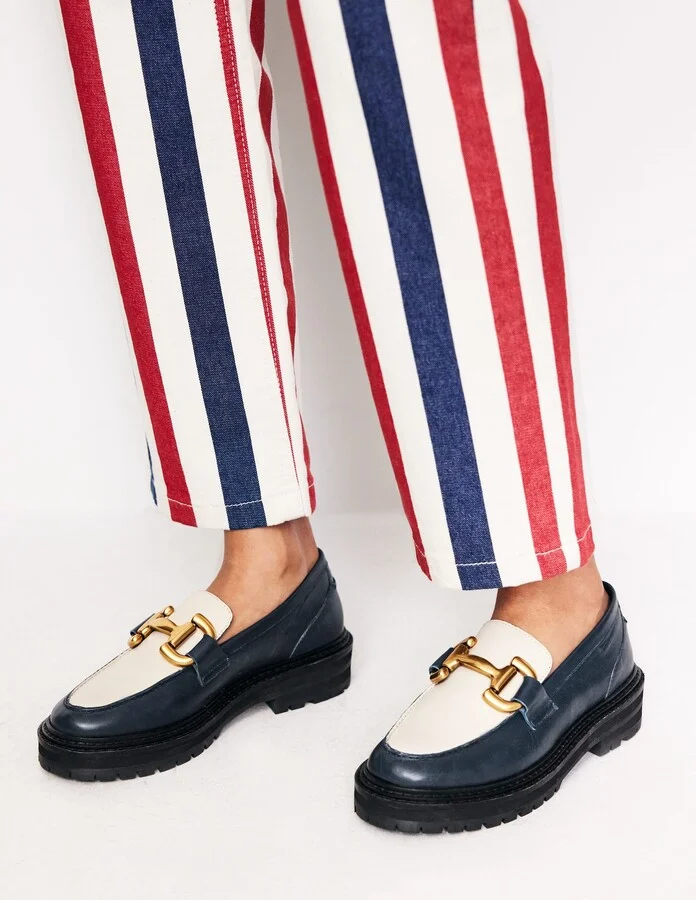Navy / Ecru
