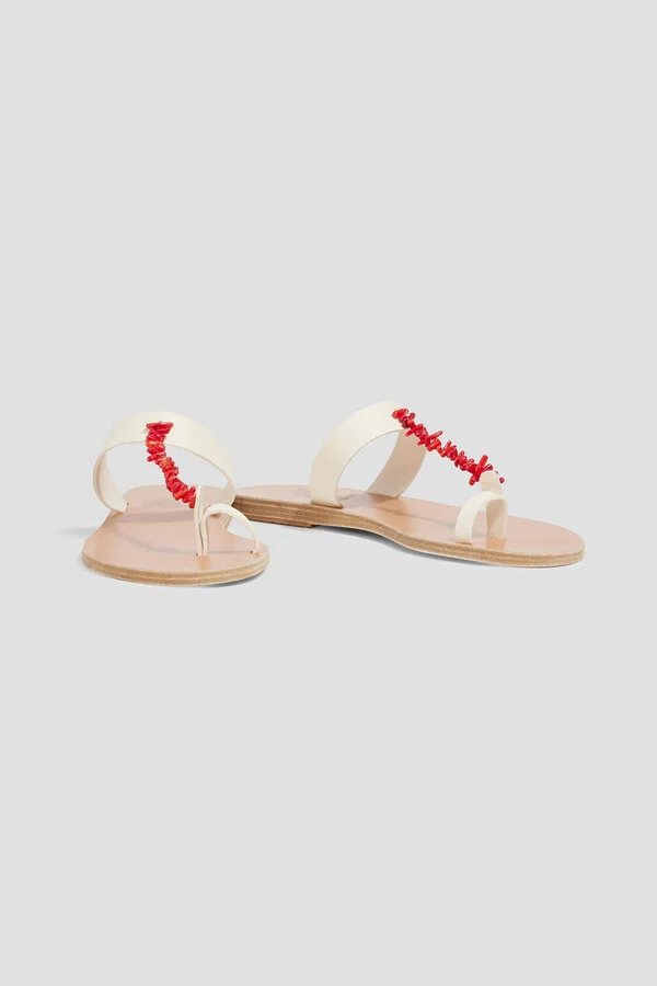 Iris embellished leather sandals - Image 2