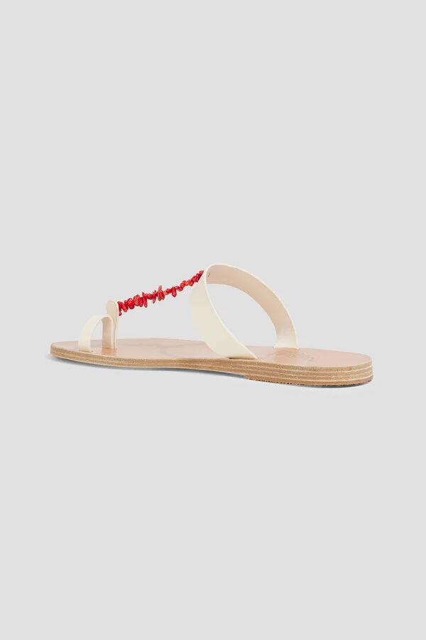Iris embellished leather sandals - Image 3
