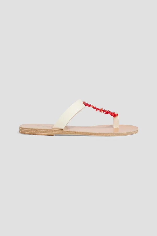 Iris embellished leather sandals