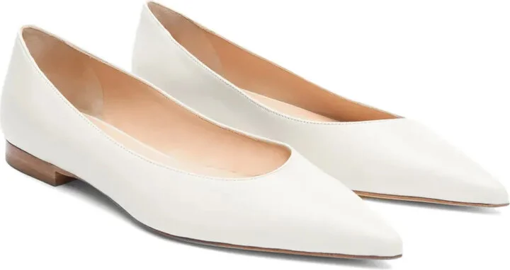 Iris pointed-toe leather ballerinas - Image 2