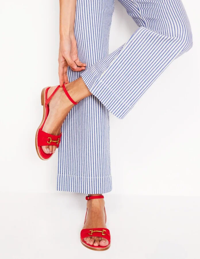Iris Snaffle Flat Sandals, Ginger Snap - Image 3