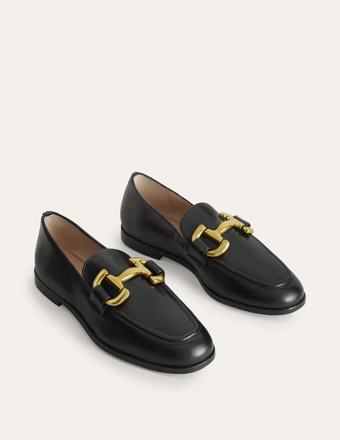 Iris Snaffle Loafers, Black - Image 2