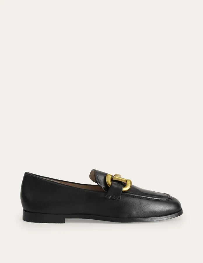 Iris Snaffle Loafers, Black