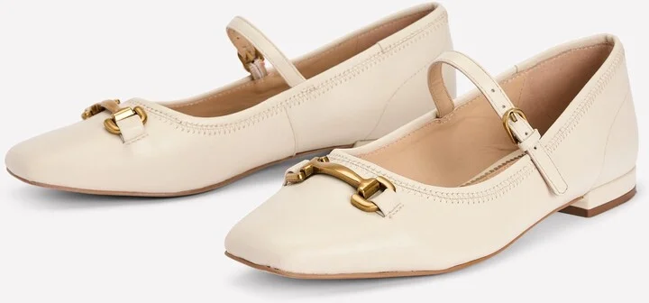 Iris Snaffle Mary Jane Flats, Dark Navy - Image 3