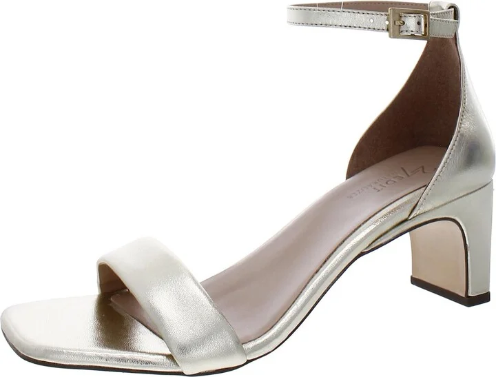 Iriss Womens Leather Metallic Heels