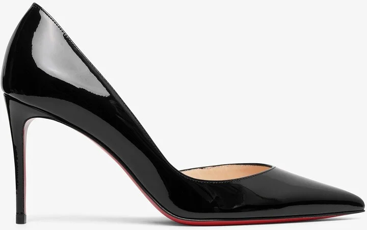 Iriza 85 black patent pumps
