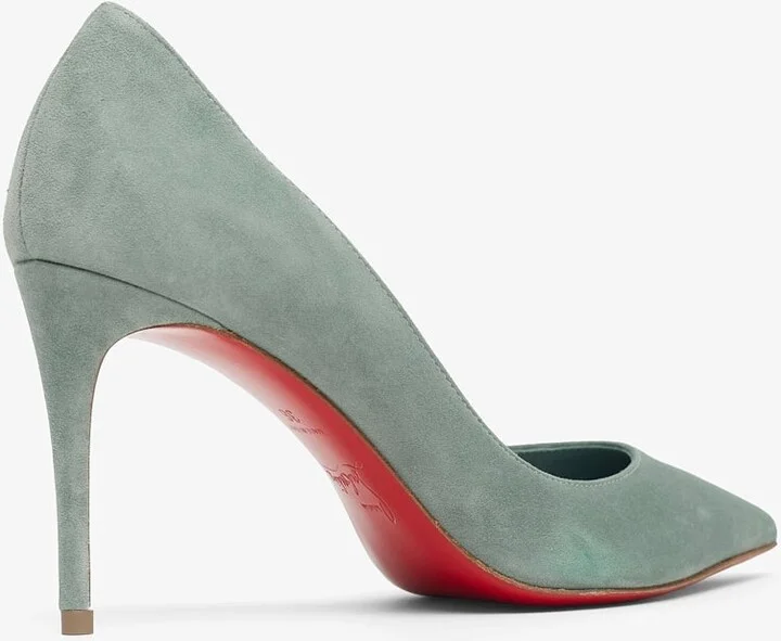 Iriza 85 sage green suede pumps - Image 3