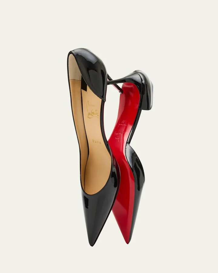 Iriza Patent Leather Red Sole Pumps - Image 3