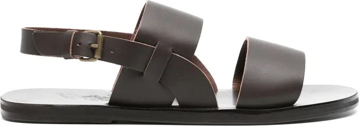 Irodotos flat leather sandals