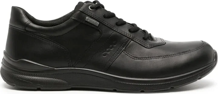 Irving logo-embossed leather sneakers
