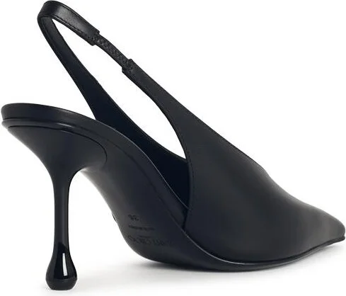 'isa 80' Black Leather Slingbacks - Image 3