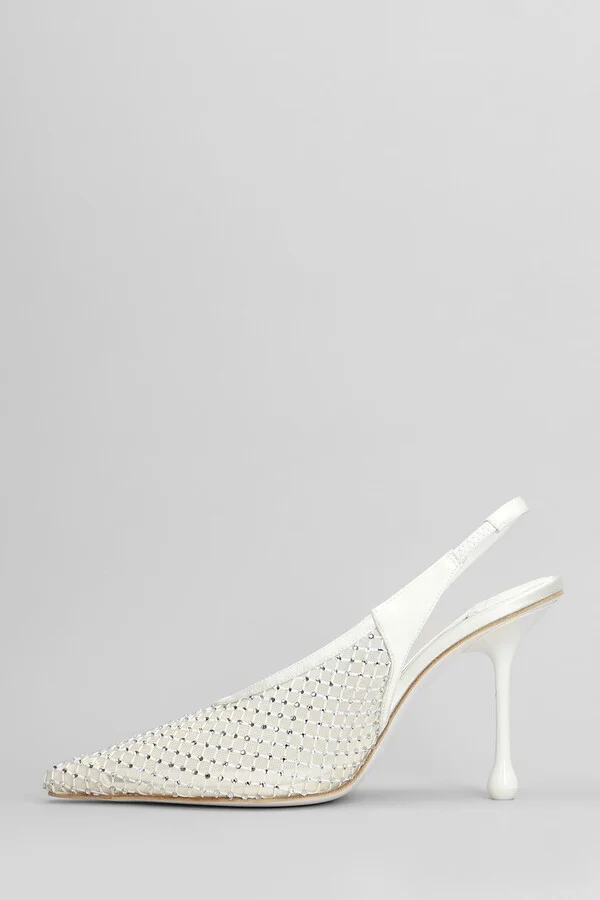 Isa 985 Pumps In White Leather - Image 3