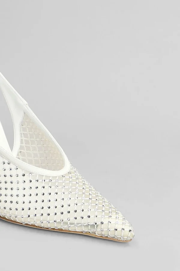Isa 985 Pumps In White Leather - Image 5