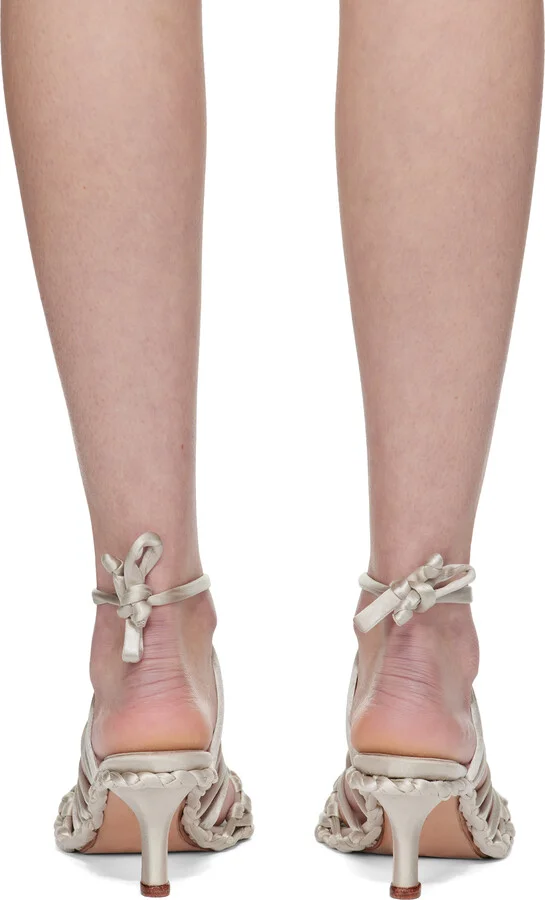 Isa Boulder Silver Cloudy Mandy Heeled Sandals - Image 2